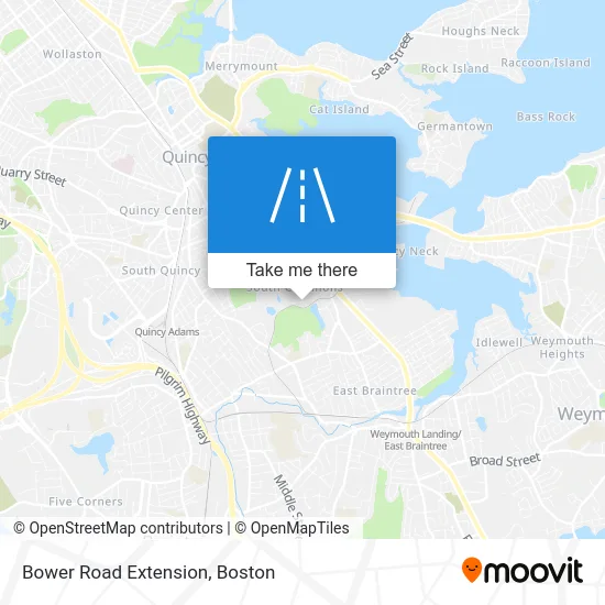 Bower Road Extension map
