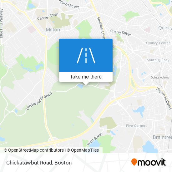 Mapa de Chickatawbut Road