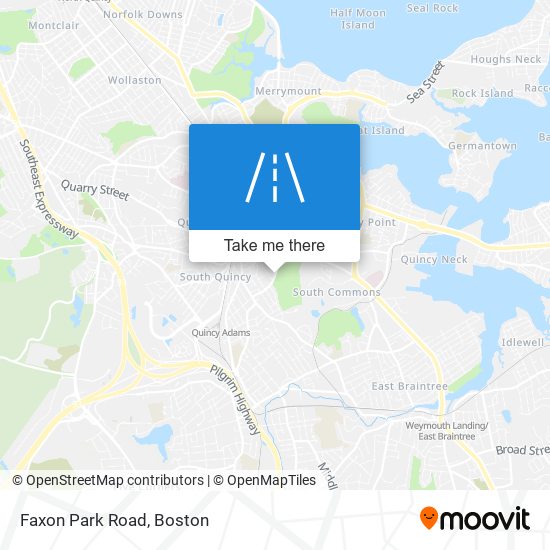 Mapa de Faxon Park Road