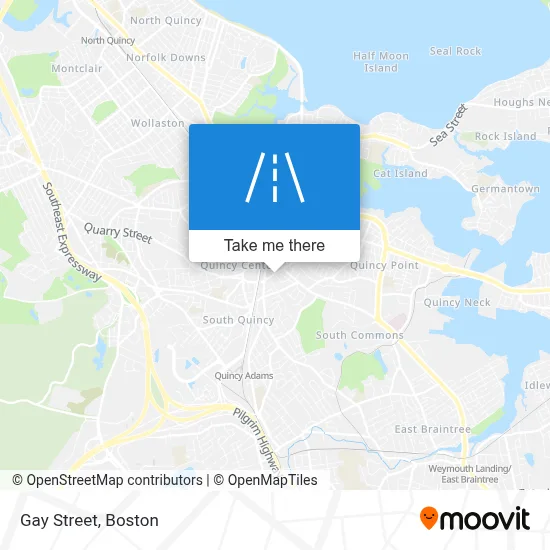 Gay Street map