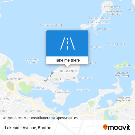 Mapa de Lakeside Avenue