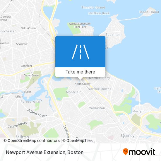 Mapa de Newport Avenue Extension