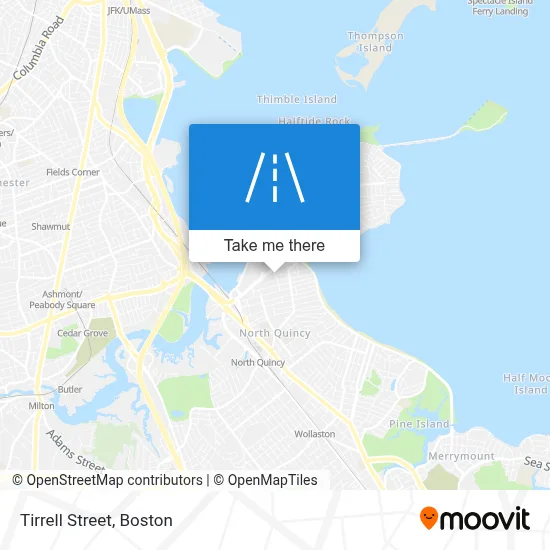Tirrell Street map