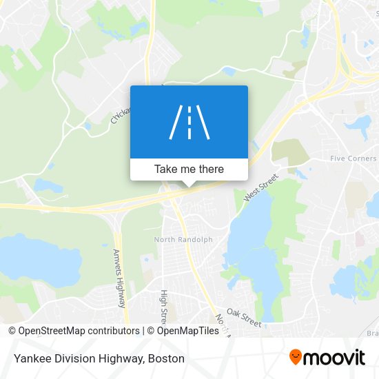 Mapa de Yankee Division Highway