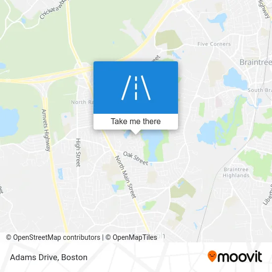 Adams Drive map