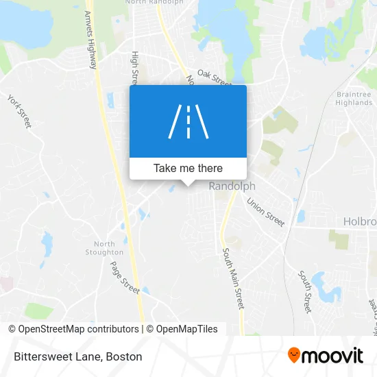 Bittersweet Lane map