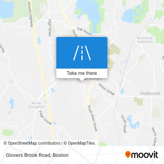 Mapa de Glovers Brook Road