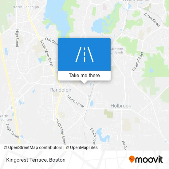 Kingcrest Terrace map
