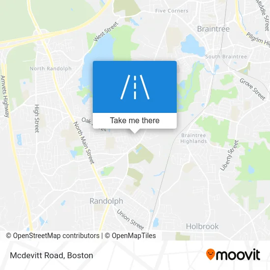 Mcdevitt Road map