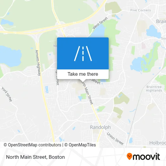 North Main Street map