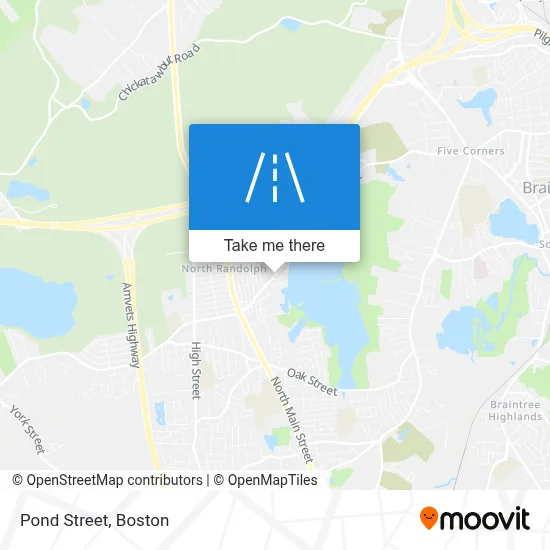 Pond Street map