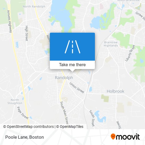 Poole Lane map