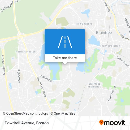 Mapa de Powdrell Avenue