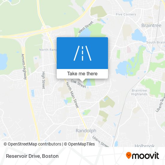 Reservoir Drive map