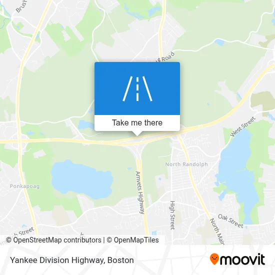 Yankee Division Highway map