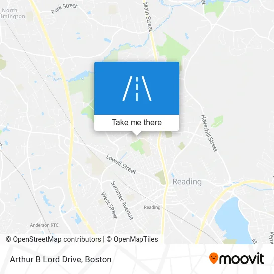 Arthur B Lord Drive map