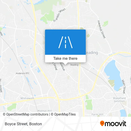 Boyce Street map