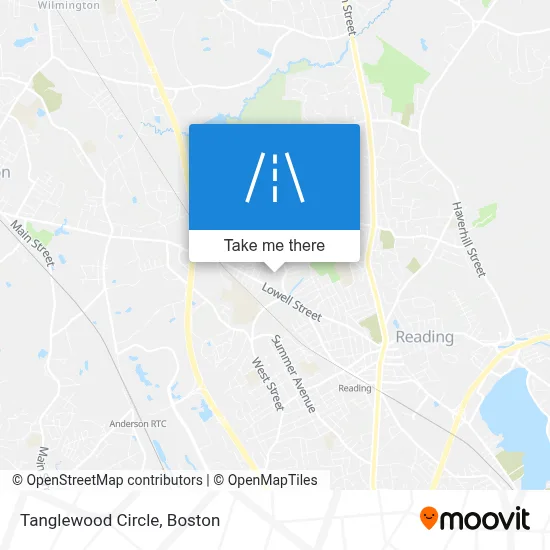 Tanglewood Circle map