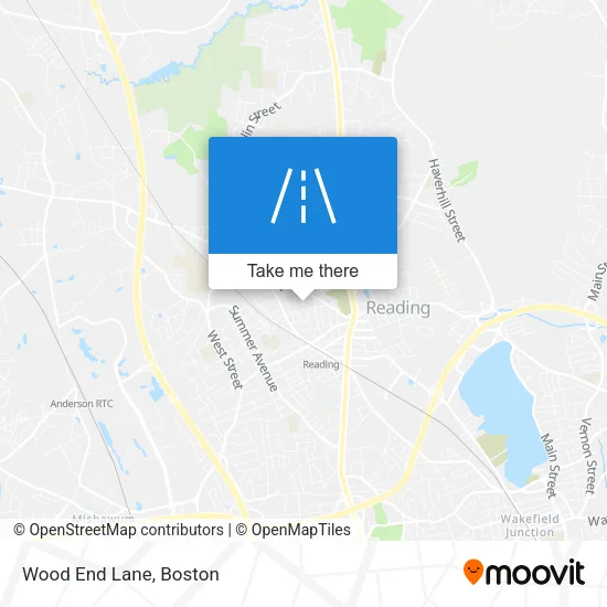 Wood End Lane map
