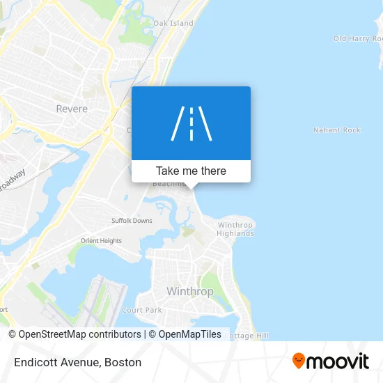 Endicott Avenue map