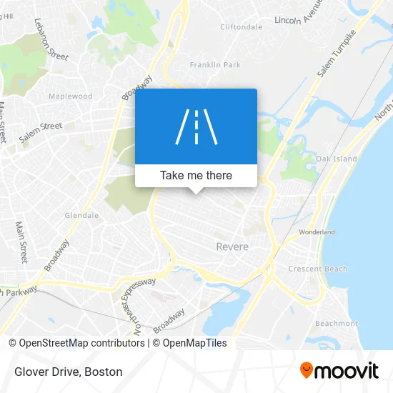 Glover Drive map