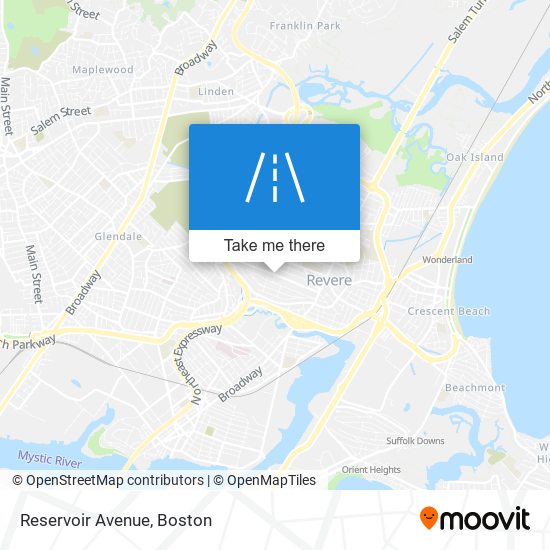 Reservoir Avenue map