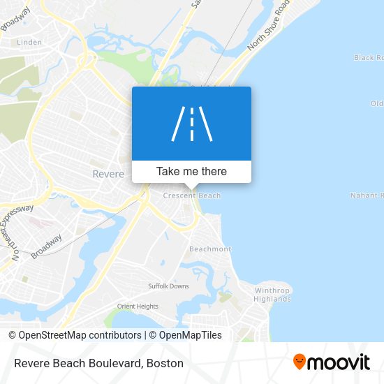 Revere Beach Boulevard map