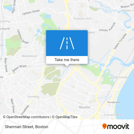 Sherman Street map