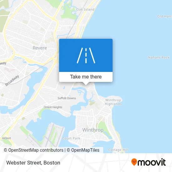 Webster Street map