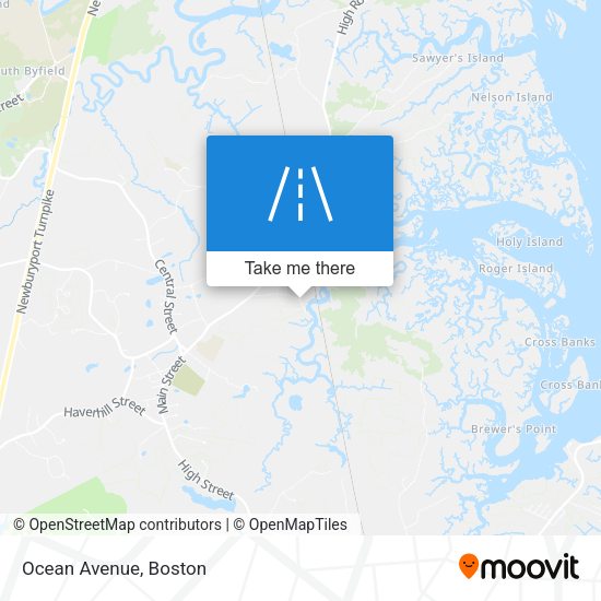 Mapa de Ocean Avenue