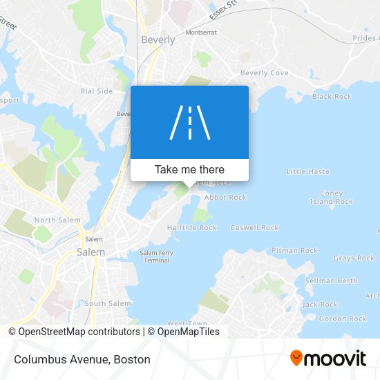 Mapa de Columbus Avenue