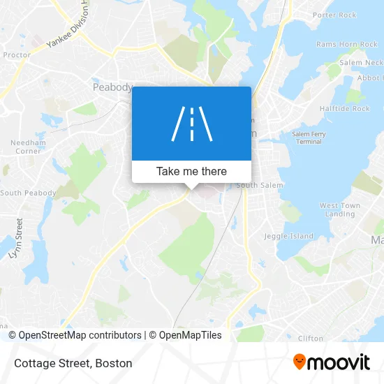 Cottage Street map