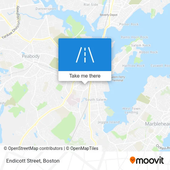 Endicott Street map