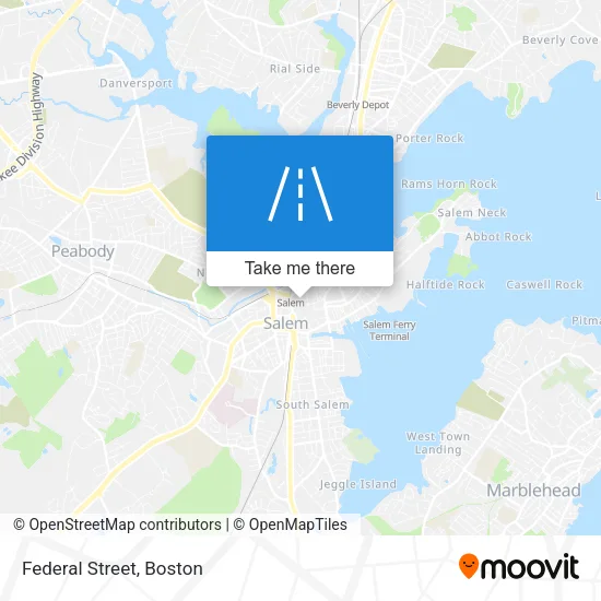 Federal Street map