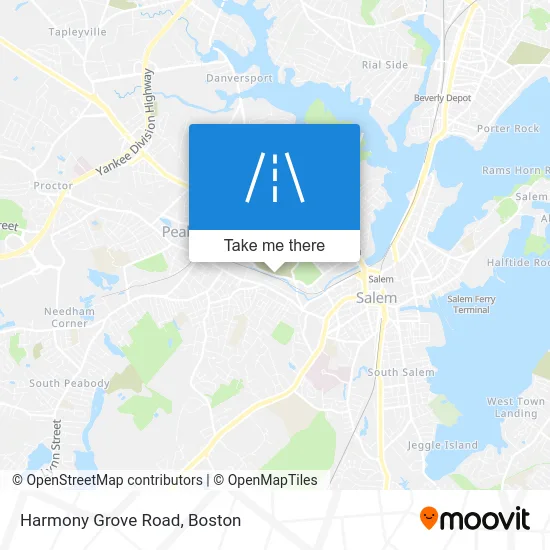 Harmony Grove Road map