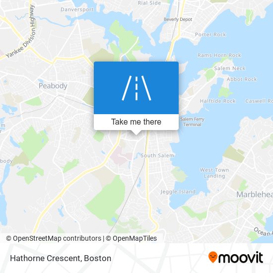 Hathorne Crescent map