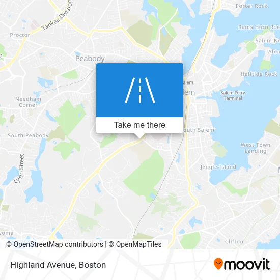 Highland Avenue map