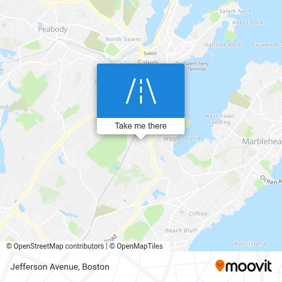 Jefferson Avenue map