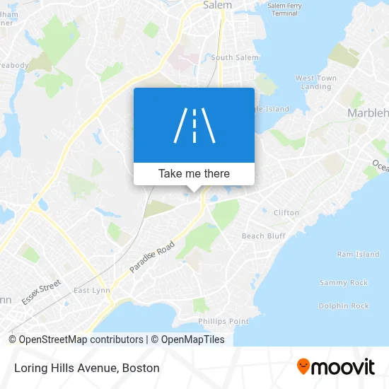 Loring Hills Avenue map