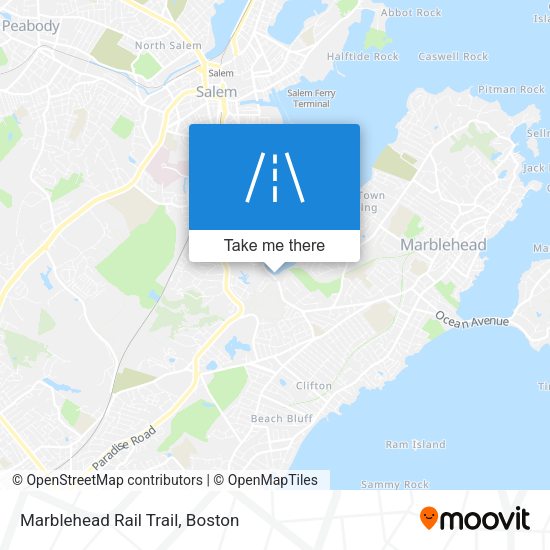 Marblehead Rail Trail map