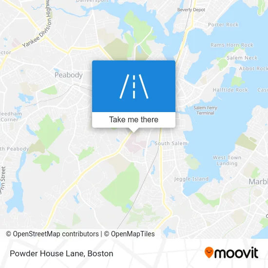 Powder House Lane map