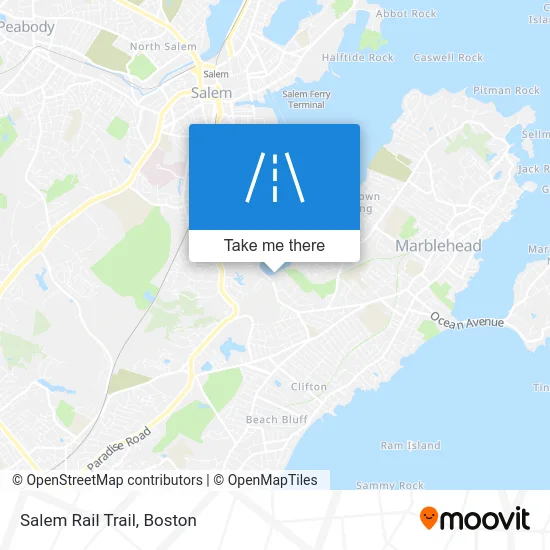 Salem Rail Trail map