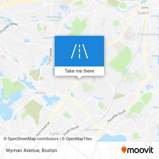 Mapa de Wyman Avenue