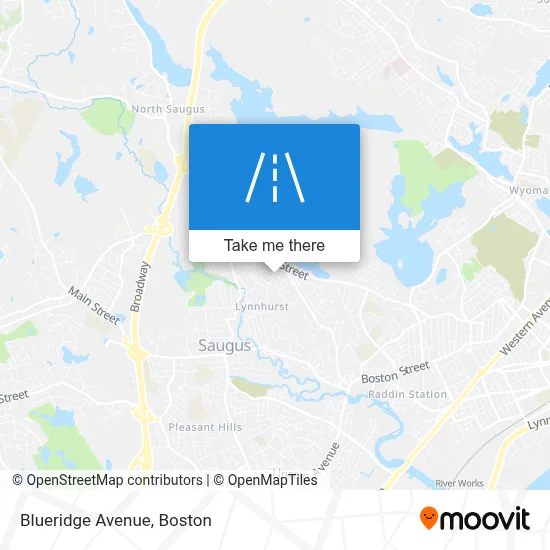 Blueridge Avenue map