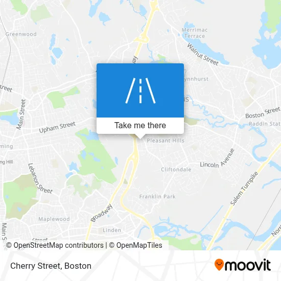Cherry Street map