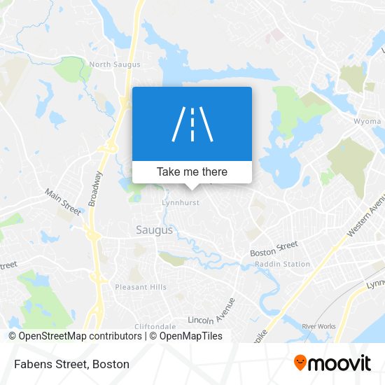 Mapa de Fabens Street