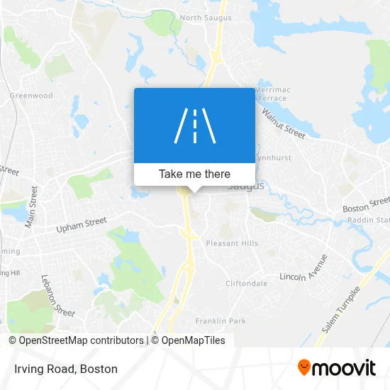 Irving Road map