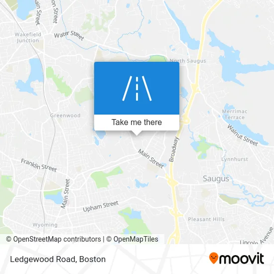 Ledgewood Road map