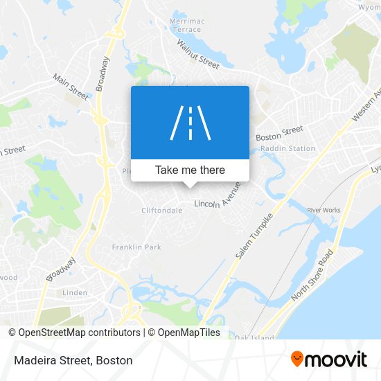 Mapa de Madeira Street
