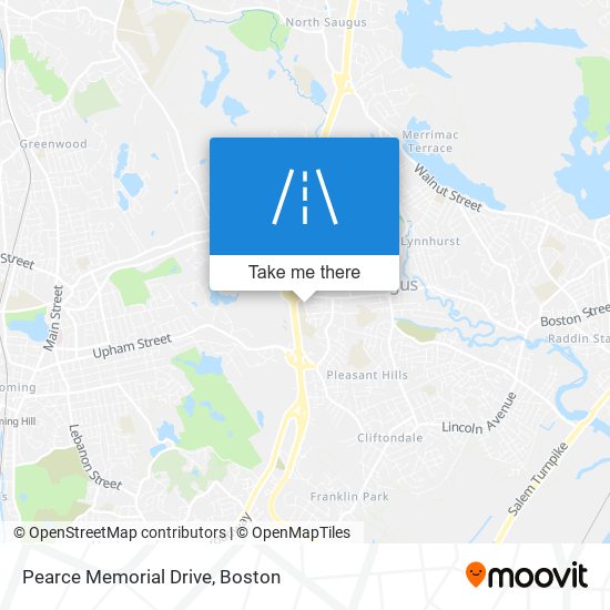 Pearce Memorial Drive map